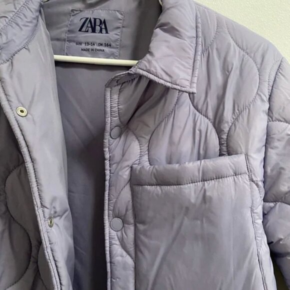 Zara Girls Quilted Jacket 13-14 - Picture 2 of 6